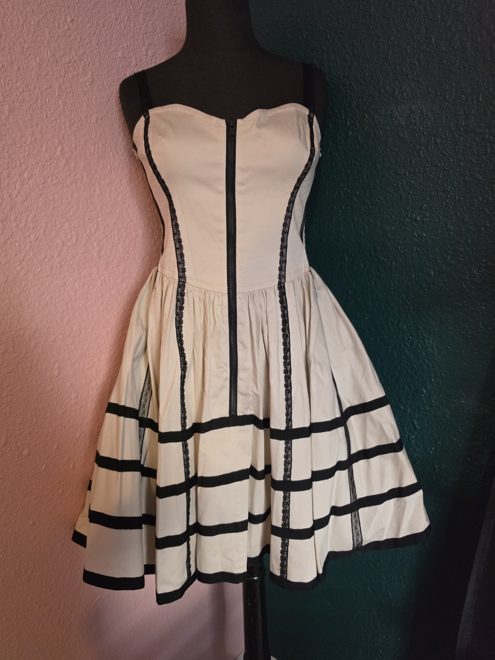 Betsey Johnson   Dress with Black Trim